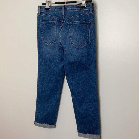 J Brand Women Ruby High-Rise Cropped Cigarette Medium Wash Denim Jeans Size 10 - Picture 9 of 12